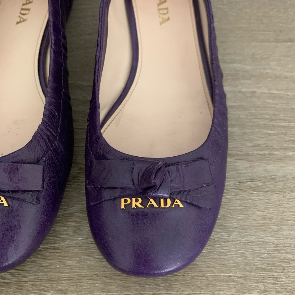 Leather Authentic PRADA flats
